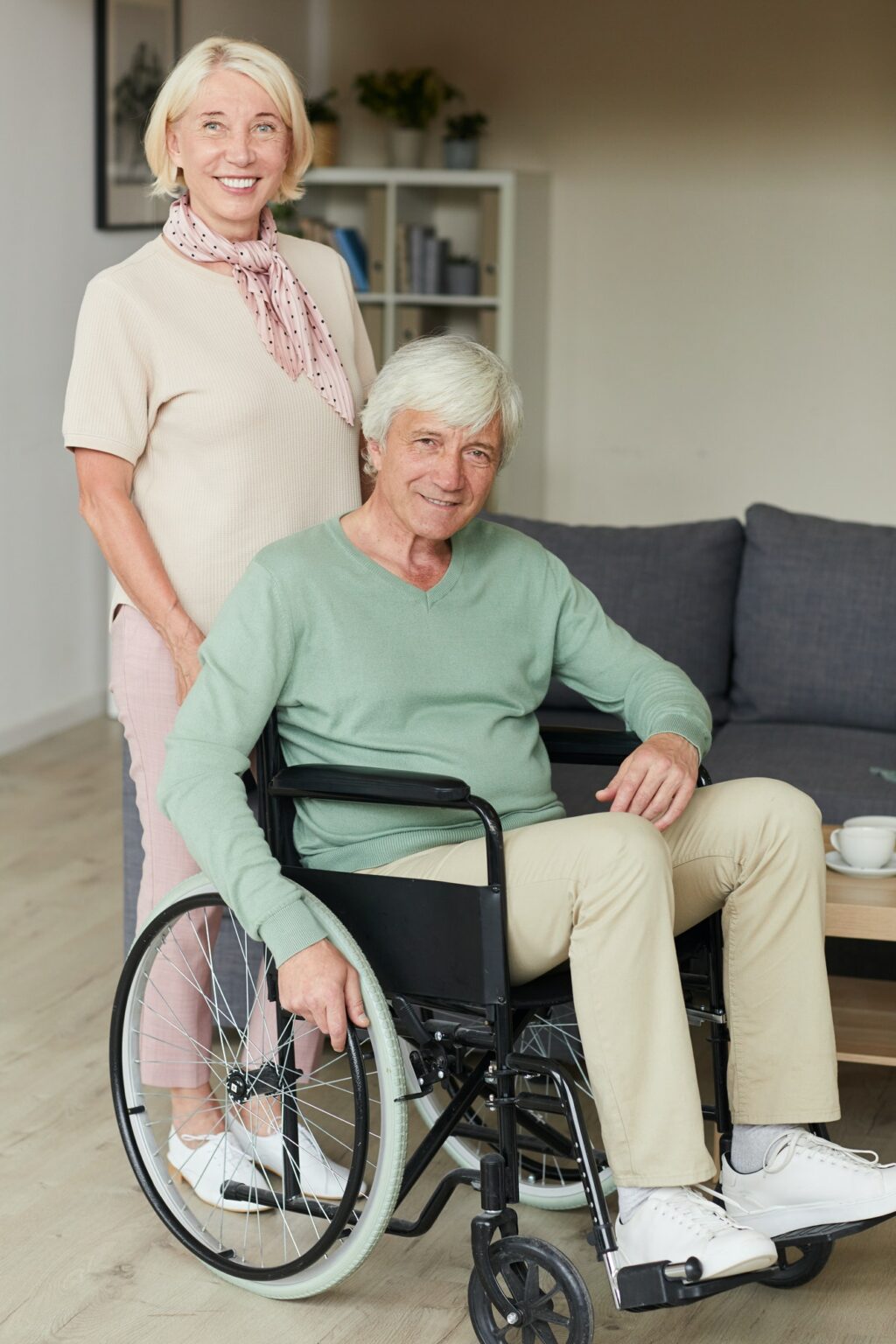 Senior couple at home